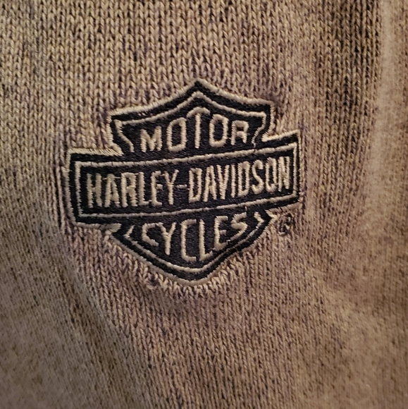 Mens Brown Harley Davidson Pull-Over Sweater size XL - Picture 2 of 4